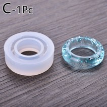 레진탑꾸재료 고양이 귀 반지 실리콘 몰드 에폭시 수지 몰드 실리콘 주조 몰드 diy 보석 만들기 결과 공예 도구 액세서리 16-18mm, 1-18mm