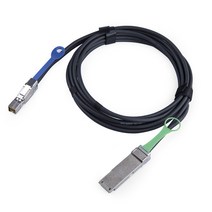 외부 미니 소형 SAS HD SFF-8644 QSFP(SFF-8436) 하이브리드 케이블 30AWG 100 Ohm 0.5-m(1.64ft), 한개옵션0