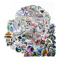 슈퍼커브 베스파 스쿠터 튜닝 스티커, 캠핑, 1개