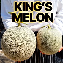 [ 고당도 kings 메론 ] 크기부터 남다른 머스크 메론 3kg 6kg 8kg 선물세트 멜론 과일 세트 고창 곡성 창원 등 산지출하, 1박스, 머스크 메론 멜론 2수 6kg내외 (개당2.5kg)