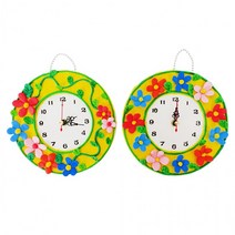 (TD) (초등저) 클레이로 봄꽃 시계 만들기 1인용