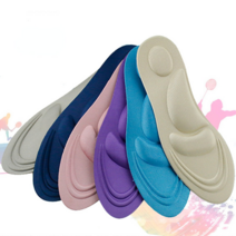 2pcs 스폰지 Insoles 여성 통증 소프트 4D 메모리 폼 정형 안창 플랫 피트 아치 지원 깔창 스포츠 패드