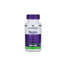 Natrol 나트롤 비오틴 10000mcg 100태블릿 바이오틴 biotin 조효소R 비타민b7 칼슘 스테아릭애씨드 메틸셀룰로스 메틸셀룰로오스