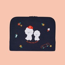 노트북파우치안테나샵 파우치 방수캔버스_부클 노트북 아이패드 비숑, 1