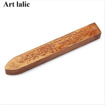 문자각인 금형씰링 왁스 스틱 레트로 인감 스탬프 편지 청첩장 90x10x10mm 빈티지 코드 심지, 13 Red Golden