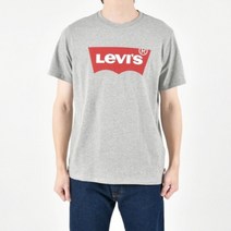 리바이스 배트윙 로고 반팔 티셔츠회색