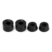 스케이트보드 4pcs PU 스케이트 보드 트럭 부싱 11x16mm 트럭 원추형 부싱 재건 키트 롱 보드 스케이트 보, [01] Black