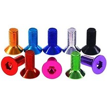 m5x1520mm 원격 제어 무인 항공기 다축 회전익 항공기 항공 알루미늄 합금 플랫 헤드 육각 나사 (색상: 15mm 갈색 주황색), 20mm 황금