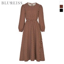 [블루레이스] 도트패턴밴딩플레어원피스_BKW1OP3441