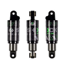 Chooee 산악 자전거 후면 충격 흡수 장치 120mm/125mm/150mm/165mm/185mm/190mm/200mm 자전거 후면 서스펜션 충격 흡수 장치 120mmx550lb, 150mm-1000lbs