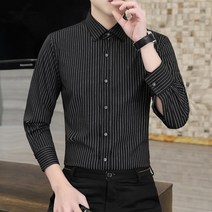 Samuhanbin 남자 긴팔 셔츠 정장 셔츠