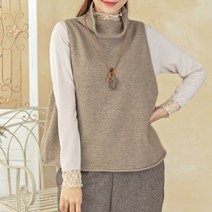 [디얼마미] 라라 울니트 조끼 미시옷 빅사이즈 엄마옷 중년 여성 마담