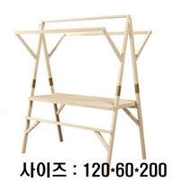 행사 매대 가판대 플리마켓 노점 판매대 접이식 진열대, 접이식 150 60 200  나무만, 1개