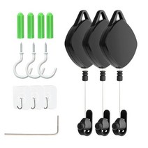 VR 헤드셋 케이블 관리 시스템 오큘러스 리프트 S 개폐식 천장 가상 현실 액세서리, 한개옵션1, 04 3PCS Black