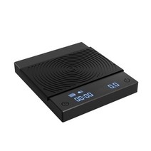 Timemore-B22 블랙 미러 기본 전자 저울 2kg 에스프레소 커피 스마트 자동 타이밍 주방, 01 BLACK-2kg, 한개옵션2, 한개옵션1