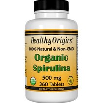 헬시오리진 오가닉 스피루리나 500mg 360태블릿