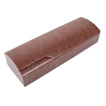 멜라크메 안경 선글라스 케이스 레더 라인 인조가죽 가벼운 안경집 1개 + 안경닦이 1매