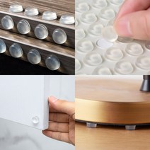실리콘 범퍼 충격흡수패드 소음방지 반투명 원형 두께 1.5mm/2mm/4mm, L(1351-3)