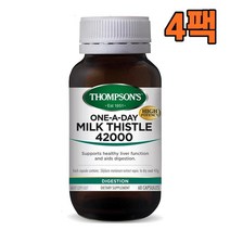 (뉴질랜드직구) 톰슨 밀크시슬 42000 60캡슐, 4팩