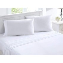 Laura Ashley Home 텐셀 컬렉션 | 침대 시트 세트 - 실크처럼 부드러움 수분 및 통기성 침구 킹 오거스타 화이트