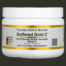 California Gold Nutrition 완충형 골드 C 비타민C 분말 아스코르브산 나트륨 238g, 23814g