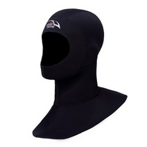 스쿠버 다이빙 스킨 스쿠버 모자 서핑 후드 3mm 네오프렌 스노클링 장비 수영, 검은색, l