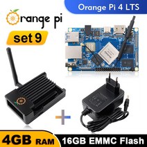 싱글보드 데모보드 액세서리 pc Orange Pi-4 Lts 메탈 쉘 전원 공급 장치 RK3399 4GB RAM BT5 16G Emmc 싱글 보드 컴퓨터 런 안드로이드 우분투