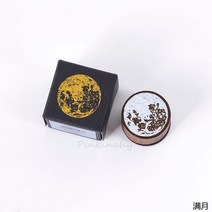 낙관도장 캘리그라피 달 장식 스탬프의 빈티지 단계 달 행성 나무 고무 스탬프 카드 만들기 DIY 공예 스크