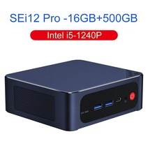 초소형미니pc 게이밍 미니컴퓨터 데스크탑Beelink SEi12 인텔 12th i5 1235U 10 코어 12 프로 1240P i7 126, 02 i5-1240P 16G500G_02 UK, 02 i5-1240P 16G500G_02 UK