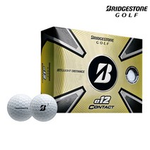 [석교정품] 브리지스톤 23년 신상품 e12 컨택트 골프공 3피스, 화이트_12알
