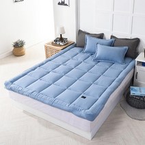 가벼운 토퍼 세탁 패밀리 침대 토퍼 차박 빨아쓰는 푹신한 얇은 고밀도