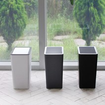 심플 스퀘어 스윙 휴지통, 모던 스퀘어 원터치20L, .화이트, 1개