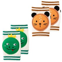 이유 동물친구들 무릎보호대 2세트, 디노+비버