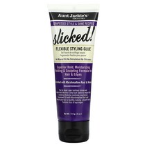 앤트 재키 컬 코일 Aunt Jackie’s Curls Coils Slicked! Flexible Styling Glue 4 oz (114 g), 1개