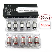 열 교환기 코일 JUSTFOG 무화기 스타터 키트용 일본 유기농 코튼 Q16 P16A Q14 S14 G14 C14 12 ohm 14 16ohm 30 PCs 50PCs, 3.50pcs10box12ohm