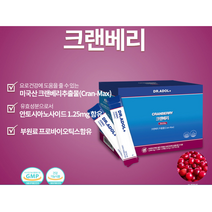 (정품)닥터아돌 크랜베리 요로건강 영양제 크랜유산균 2000 mg x 10포 x 6개입 요로건강에 도움을 주는 착한 습관+3개이상주문시 사은품증정, 1개