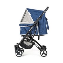 피콜로카네 강아지 유모차 베네 개모차 명품유모차 대형견 중형견 접이식, 블랙 도트