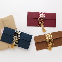 고급 수제 부모님 용돈봉투 [예단 상품권 세뱃돈 답례 돈 결혼식 생신 설날 명절 신년 폐백 축의금 봉투], 네이비