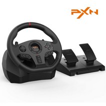 레이싱휠 유로트럭 플스 pc레이싱휠 호환 원래 PXN-PXN-V900 게임 스티어링 휠 페달 USB 진동 듀얼 레이싱, 러시아, Black, 한개옵션1