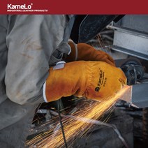 카멜로 KameLo 용접 샌딩 바베큐 캠핑 레저 DIY 장갑 919-LTB, 1세트