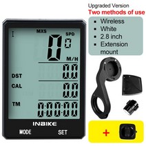 즈위프트센서 즈위프트센서iot 동글 실내자전거 자전거 연습기 연동가능 실내게임용 속도계 용품Inbike 2.8 인치 자전거 컴퓨터 무선 자전거 컴퓨터 라이트 헤드 라이트 세트, 무선 브래킷, 1-협력사