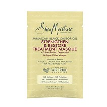 SheaMoisture 자메이카 블랙 캐스터 오일 트리트먼트 마스크 드라이 헤어용 자메이카 블랙 캐스터 오일 파라벤 프리 헤어 마스크 340ml Shea Moisture, 2 Ounce (Pack of 1)_Jamaican B