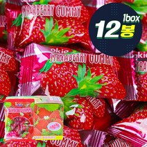 무팡3)1IJQ_미성패밀리 오키오스트로베리 구미 80g 12입x3, 1IJQ_미성패밀리 오키오스트로베리 구미 80g 12입