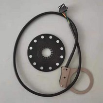 전기자전거 부품 호환 전기 자전거 페달 보조 센서 전자 더블 홀 12 자석 4pin PAS 시스템 DIY eBike 수정