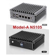2.5G 소프트 라우터 11th 펜티엄 N6005 N5105 4 인텔 i226 Nics 2 x NVMe DDR4 팬리스 미니 PC 방화벽 기기 VPN 서버, [02] 8GB DDR4 128GB NVMe, [03] UK, [01] ModelA Celeron N5105