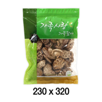 팩플러스 가족사랑(지퍼형/NY) 190x250 100매 건어물봉투 / 건어물포장 / 포장봉투 / 농산물봉투 / 수산물포장