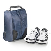 SAPLIZE 폴리에스터 골프 신발 가방 지퍼가 달린 신발 캐리어 토트 백 방수 및 스크래치 방지 스포츠 여행용 신발 보관 주최자 가방, 진한 파란색