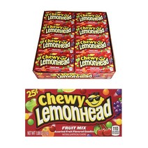 Lemonhead 레몬헤드 후르츠 캔디 과일 사탕 24팩