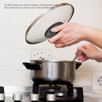 Lulaxy 4 세트 Aldi Lodge Enamel Dutch Oven 용 네덜란드 오븐 손잡이 베이클라이트 교체 손잡이 냄비 뚜껑 손잡이, 한개옵션0