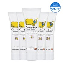 댄싱웨일 클린앤후레쉬 손소독제 70ml 손세정제, 5개
